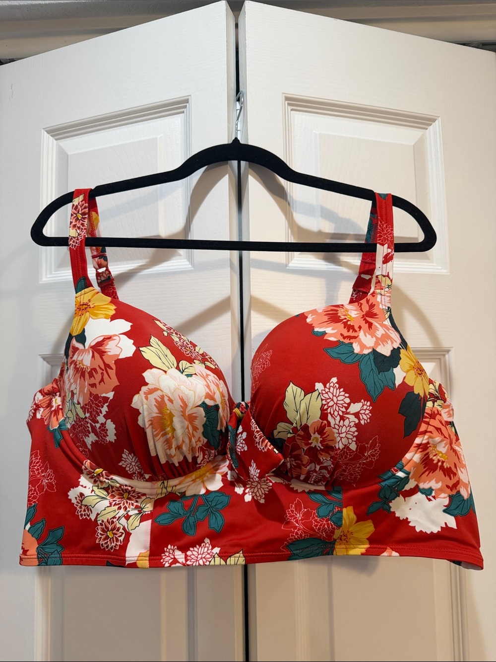Torrid Swim Suit Underwire Top Bra Floral Sz 3